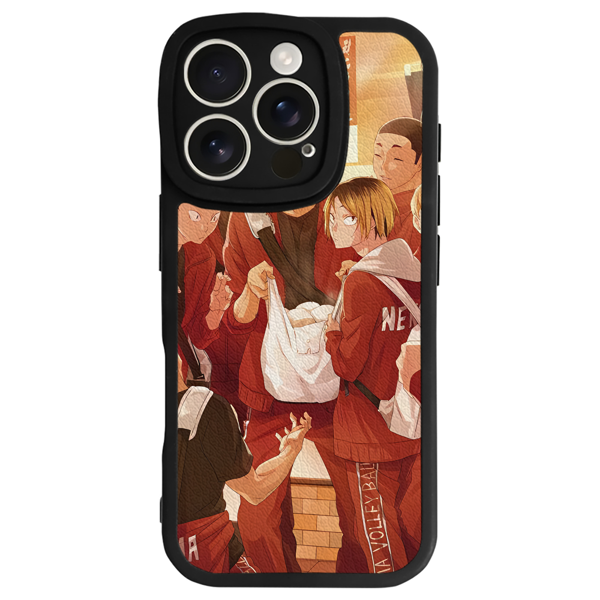 （画像用） ハイキュー!! Haikyu!! 【iPhone 16シリーズ対応】シリコンスマホケース（レザー調） 材質：シリコン
